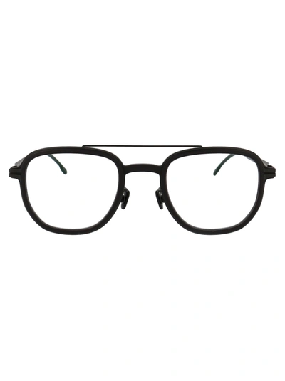 Mykita Alder Glasses In 579 Mh6 Pitchblack/black Clear