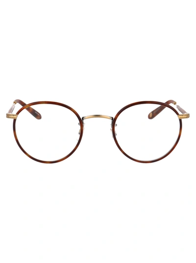 Garrett Leight Wilson 46 Glasses In Matte Butterscotch-antique Gold-matte Dark Honey Tortoise