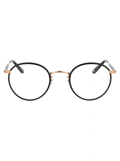 Garrett Leight Wilson 46 Glasses In Black-gold-black
