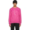 MOSCHINO PINK MONOTONE DOUBLE QUESTION MARK SWEATSHIRT