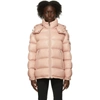 MONCLER PINK DOWN MAIRE JACKET