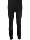 3x1 Elastic-waistband Skinny Cropped Jeans In Nero