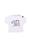 Moncler Long Sleeved Shirt With Print In White