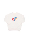 OFF-WHITE OFF-ROUNDED SWEATSHIRT IN WHITE
