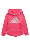 Adidas Originals Kids' Fleece Hoodie In Magenta
