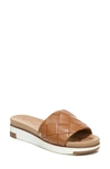 Sam Edelman Adaley Platform Slide Sandal In Saddle Leather