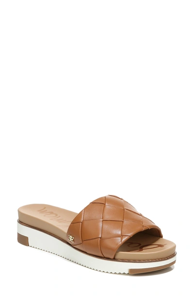 Sam Edelman Adaley Platform Slide Sandal In Saddle Leather