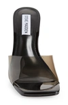 Steve Madden Signal Square Toe Sandal In Black