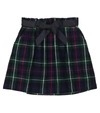 POLO RALPH LAUREN BELTED CHECKED COTTON TWILL SKIRT,P00602321