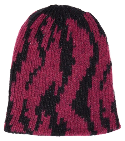 Paade Mode Kids' Intarsia Wool-blend Beanie In Black