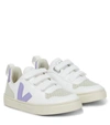 VEJA V-10 LEATHER AND SUEDE SNEAKERS,P00605639