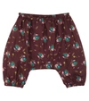 CARAMEL BABY FARADAY PRINTED COTTON trousers,P00606878