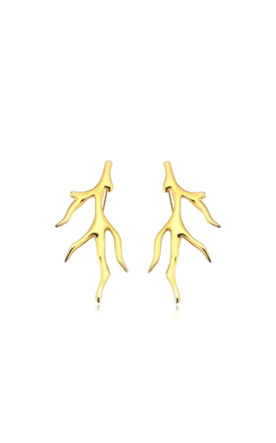 Evren Kayar Women's Small Coral 22k Gold Vermeil Earrings