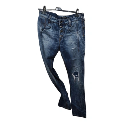 Pre-owned Fornarina Boyfriend Jeans In Blue
