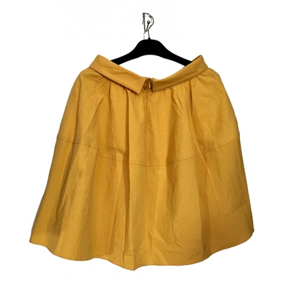 Pre-owned Carven Mid-length Skirt In Yellow