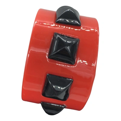 Pre-owned Versace Bracelet In Red