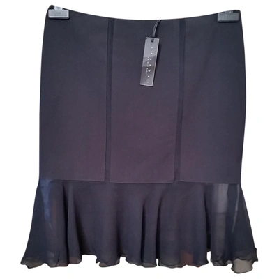 Pre-owned Laundry Mid-length Skirt In Black