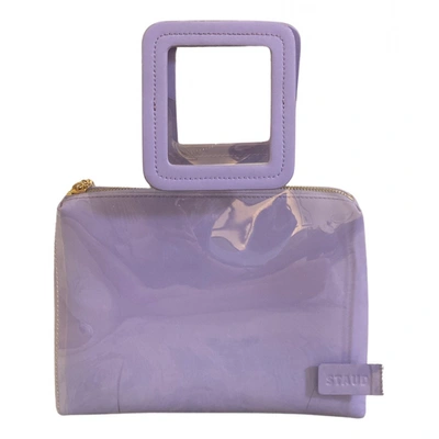 Pre-owned Staud Shirley Leather Handbag In Purple
