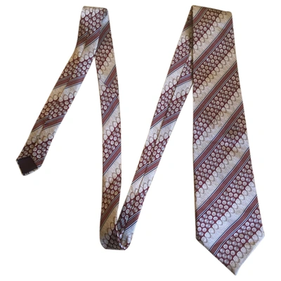Pre-owned Lanvin Silk Tie In Multicolour