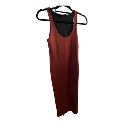 Pre-owned Calvin Klein Collection Maxi Dress In Purple