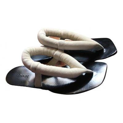 Pre-owned Lemaire Leather Flip Flops In Multicolour