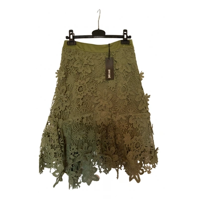 Pre-owned Just Cavalli Mid-length Skirt In Green