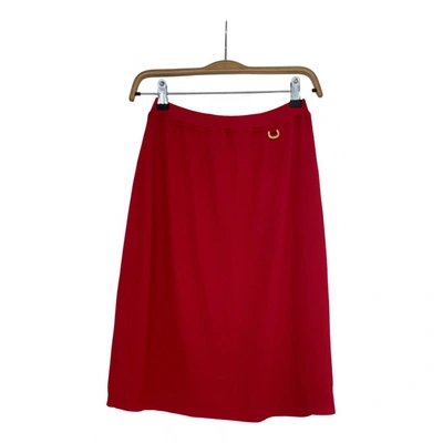 Pre-owned Burberry Mid-length Skirt In Red