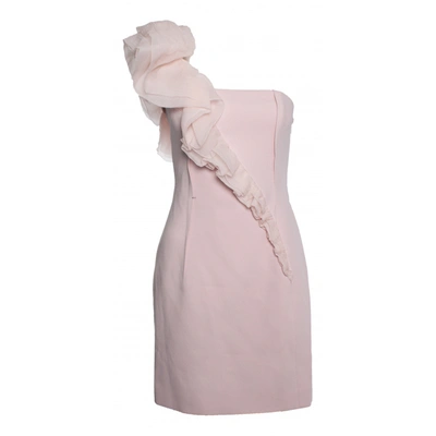 Pre-owned Paule Ka Mid-length Dress In Pink