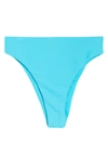 Seafolly Essentials High Waist Bikini Bottoms In Sea Blue