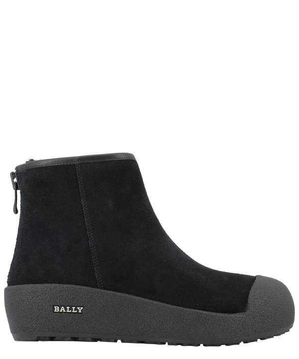 Bally Platform Leather Ankle Boots In Black | ModeSens