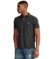 Polo Ralph Lauren Men's Classic-fit Mesh Polo In Black Marl Heather