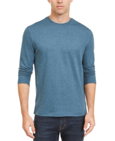 Club Room Men's Doubler Crewneck T-shirt, Created For Macy's In Shady Glade