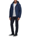 Tommy Hilfiger Men's Sherpa-lined Softshell Hooded Jacket In Midnight