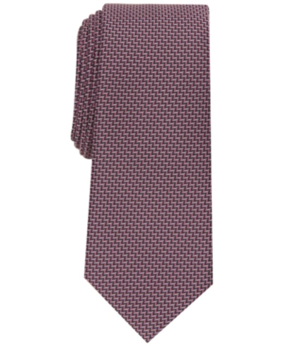 Alfani Men's Puren Mini Tie, Created For Macy's In Rose