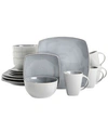 Soho Lounge 16-piece Dinnerware Set In Gray