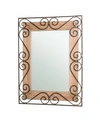 GLITZHOME TRADITIONAL RECTANGLE AND SCROLL WALL MIRROR, 31.1"