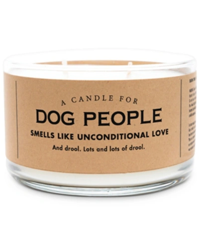 Whiskey River Soap Co Dog People Candle In White