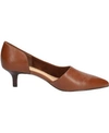 Bella Vita Quilla Kitten Heel Half D'orsay Pump In Camel Burnished Leather