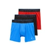 Polo Ralph Lauren 4d Flex Performance Air Boxer Brief Pack In Blue/polo Black/red