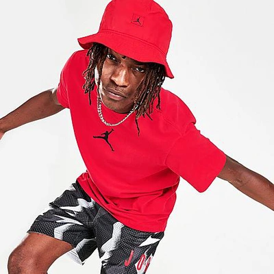 Nike Jordan Jumpman Short-sleeve Crew T-shirt In Gym Red/black
