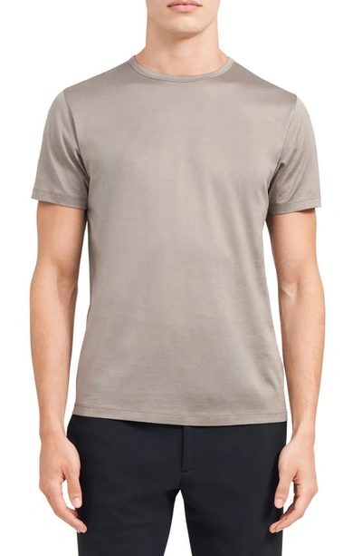 Theory Men's Precise Luxe Cotton Short-sleeve Tee In Tapir