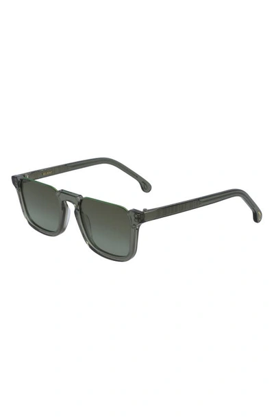 Paul Smith Belmont 50mm Rectangle Sunglasses In Khaki Crystal
