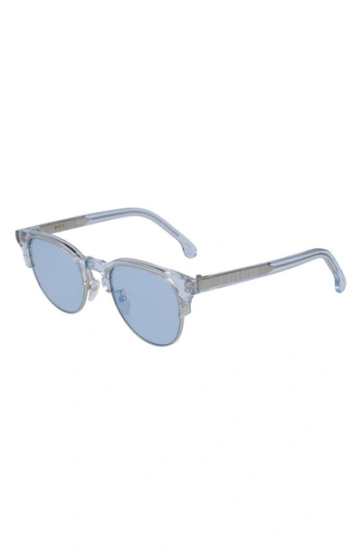 Paul Smith Birch 51mm Round Sunglasses In Ice Blue