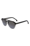 Paul Smith Barford 52mm Aviator Sunglasses In Smoke Crystal