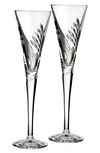 Waterford Wishes Beginnings Toasting Flute Pair, Set Of 2 In Clear