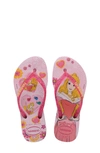 Havaianas Kids' Disney Princess Flip Flop In Cream Rose/ Lollipop