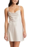 Rya Collection Heavenly Satin Chemise In Blush