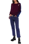 Marc Jacobs Cropped Mid-rise Straight-leg Jeans In Dark Purple