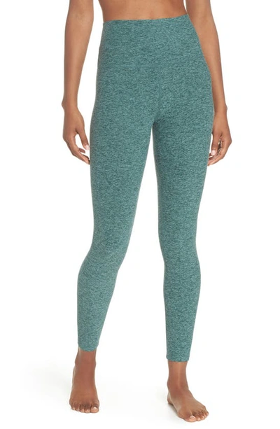 Beyond Yoga Caught In The Midi High Waist Leggings In Woodland Forest Light Sage