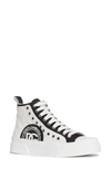 Dolce & Gabbana Two-tone Portofino Canvas Sneakers In White